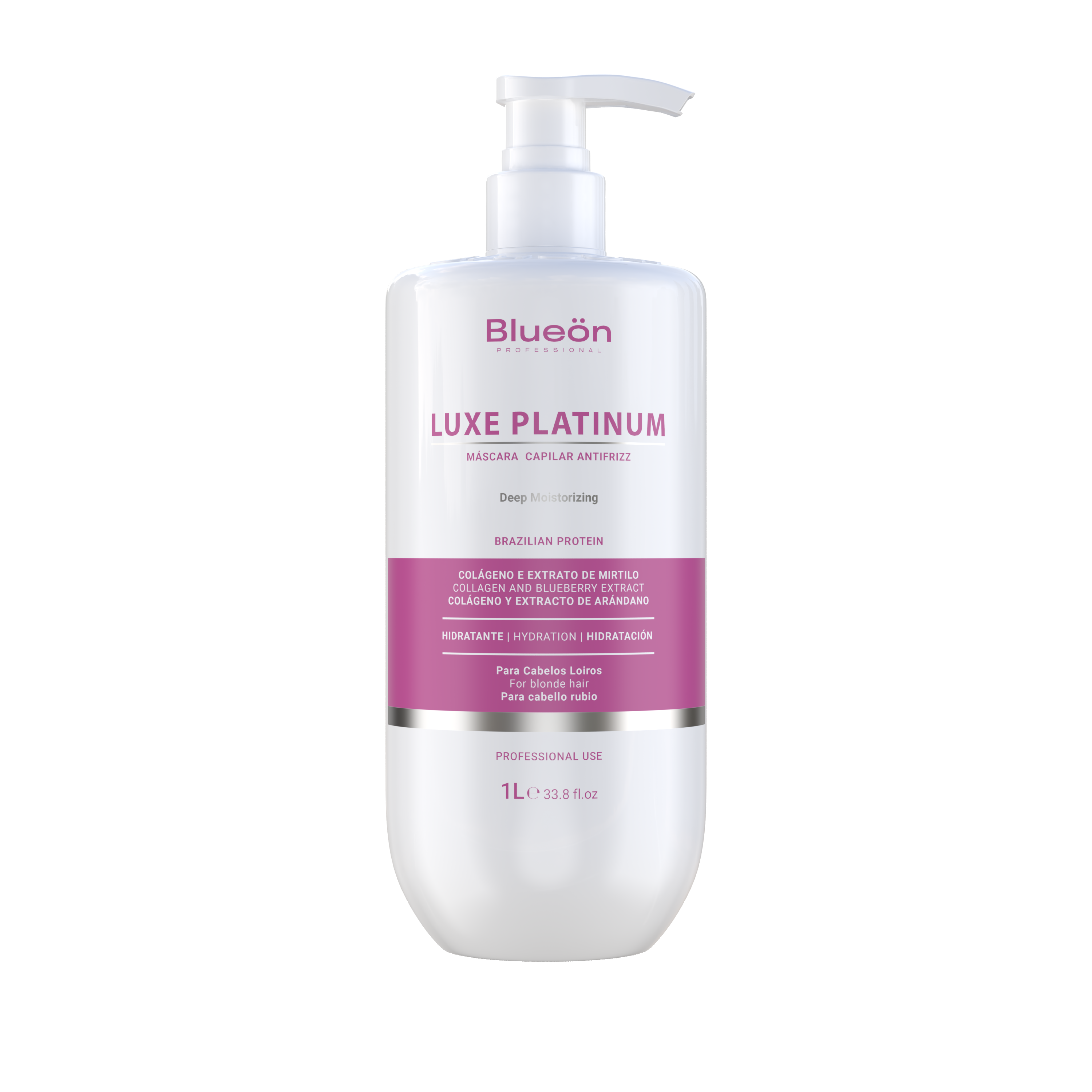 Luxe Platinum Máscara Antifrizz Blueön 1L